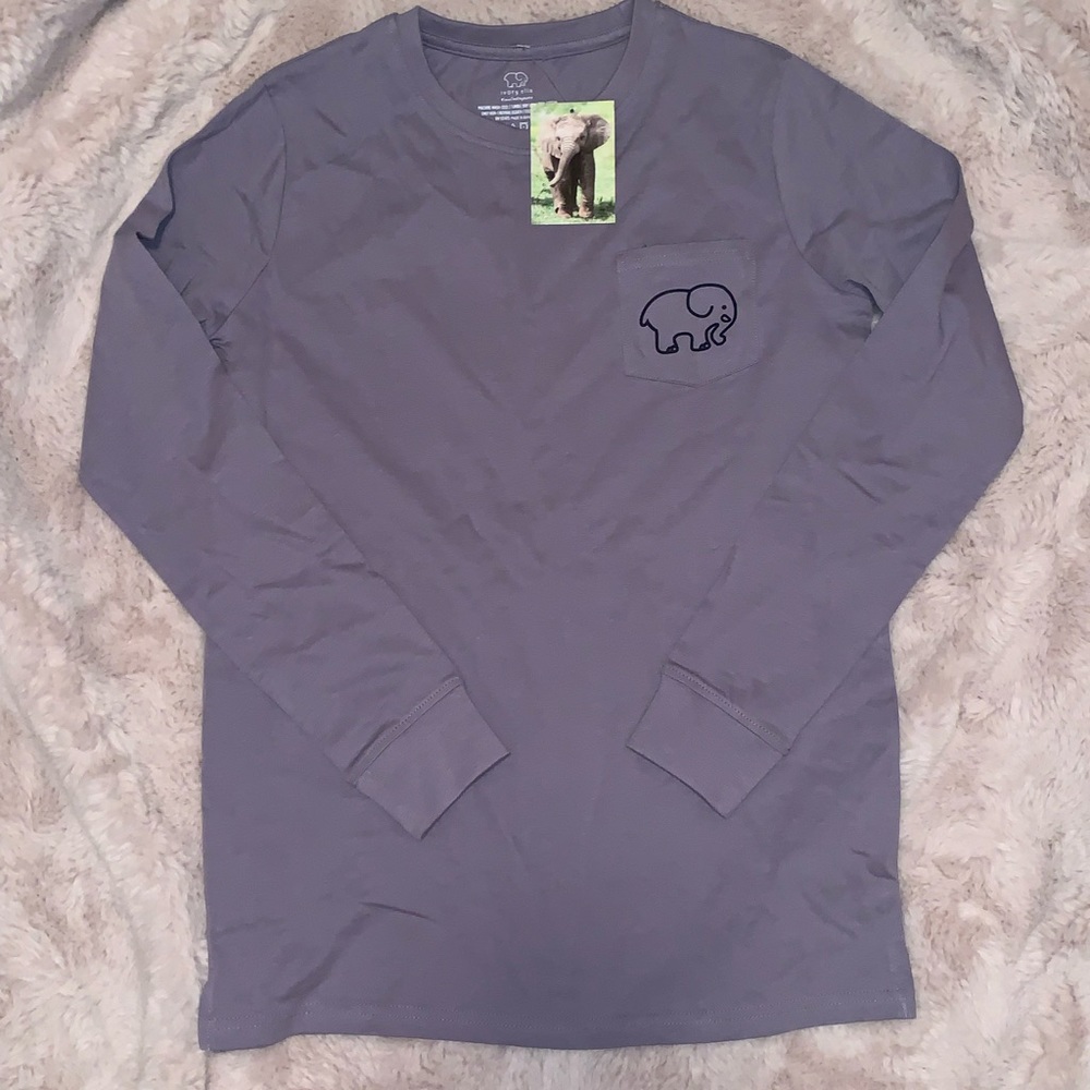 Ivory Ella Long Sleeve Tee 🐘💜